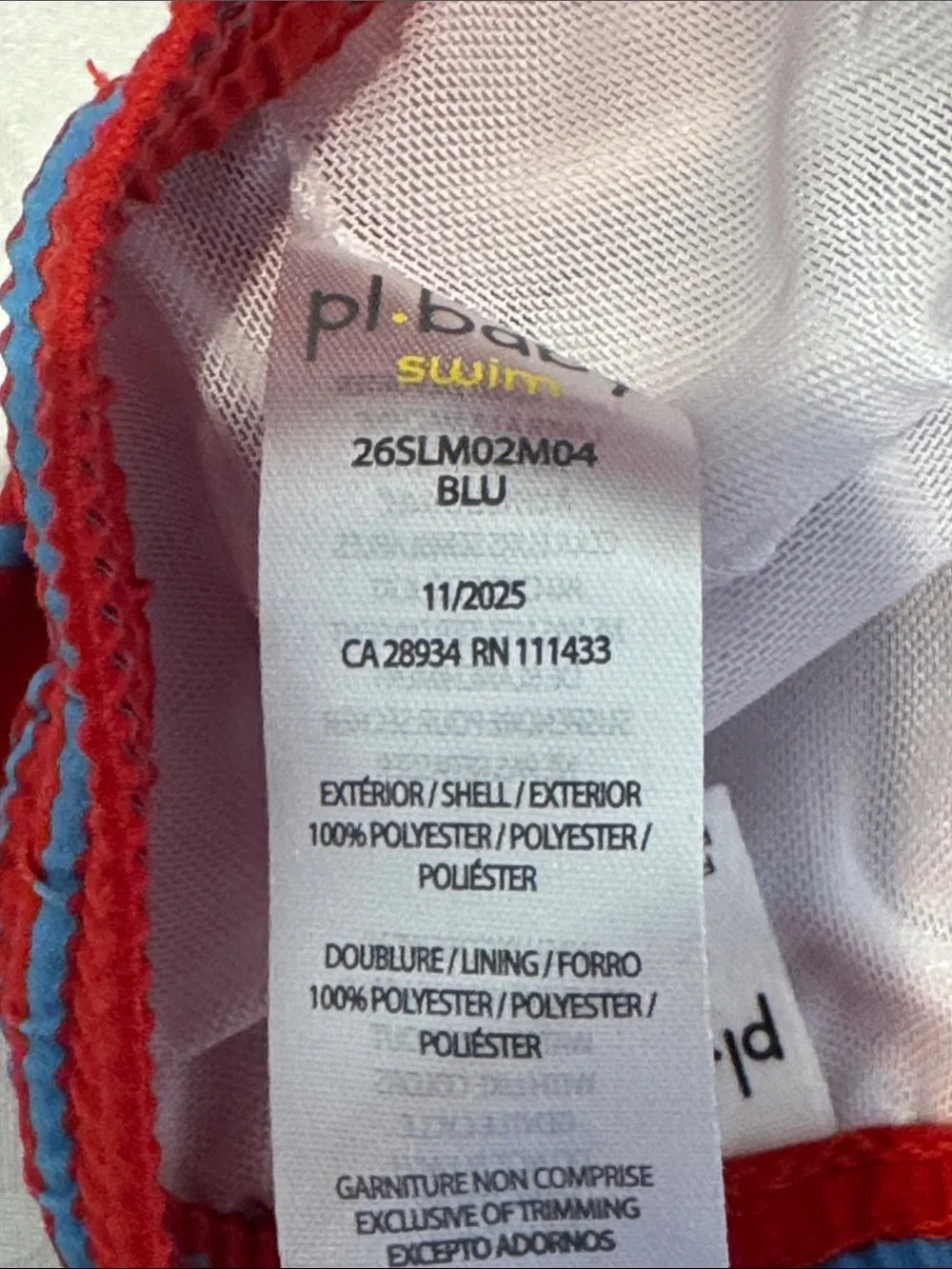 PL Baby Swim Trunks - Pack of 2. Size 18 months.